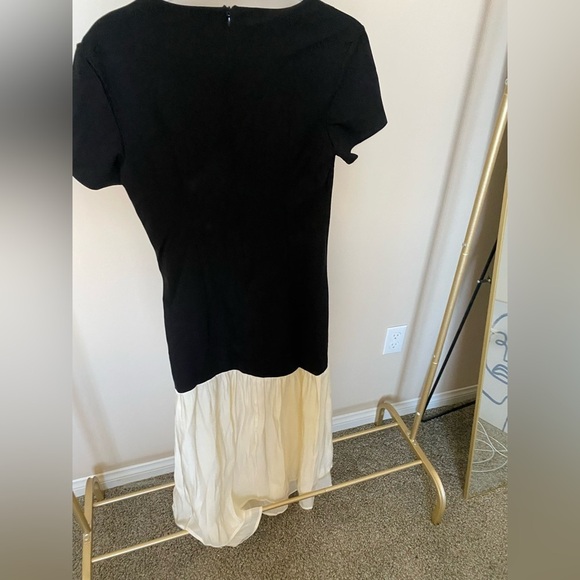 Elegant spliced maxi dress minimalist style new without tag - Picture 4 of 5